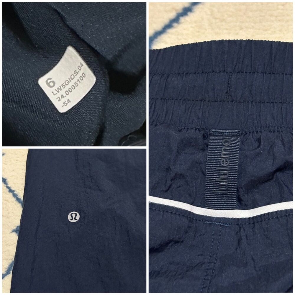 *Altered Lululemon License to Train Mid-Rise Lightweight Wide Leg Pant True Navy - Picture 4 of 4